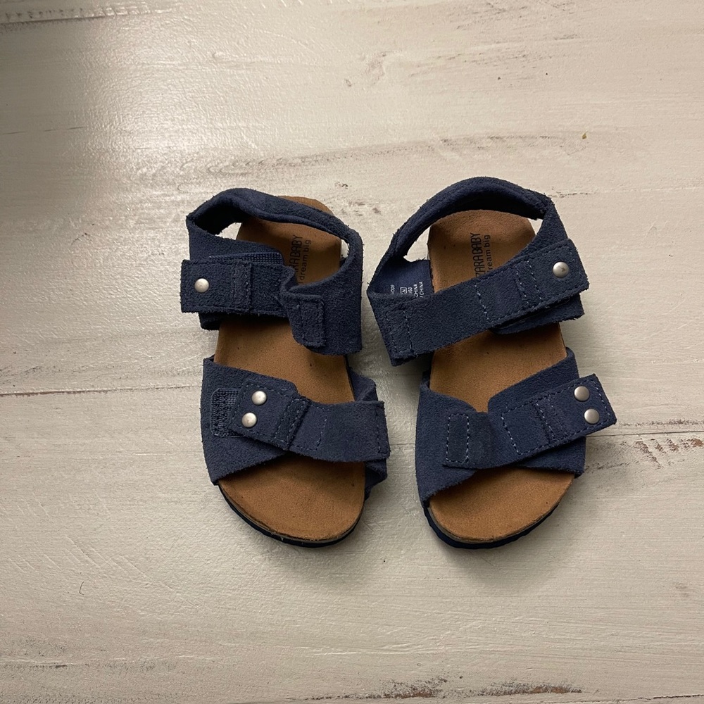 Zara Baby Boy Leather Sandals (Sz: 22, US6.5) NWOT